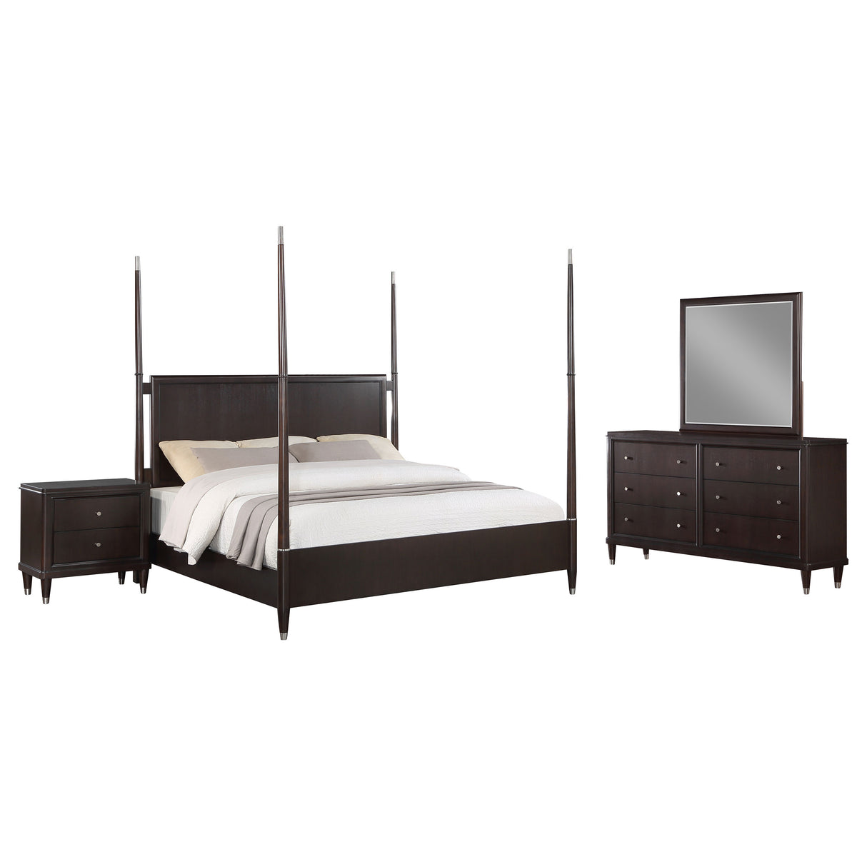 Emberlyn 4-Piece Queen Bedroom Set in Brown