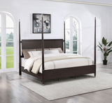Emberlyn Wood Queen Poster Bed in Brown