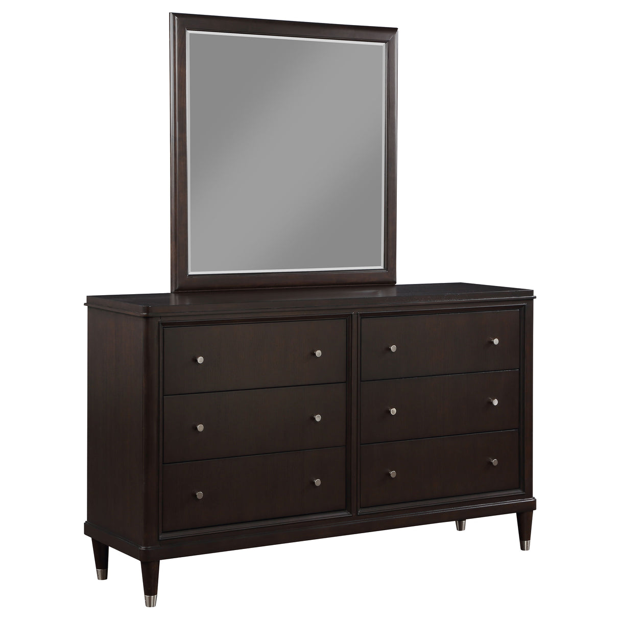 Emberlyn 6-Drawer Dresser with Mirror Brown