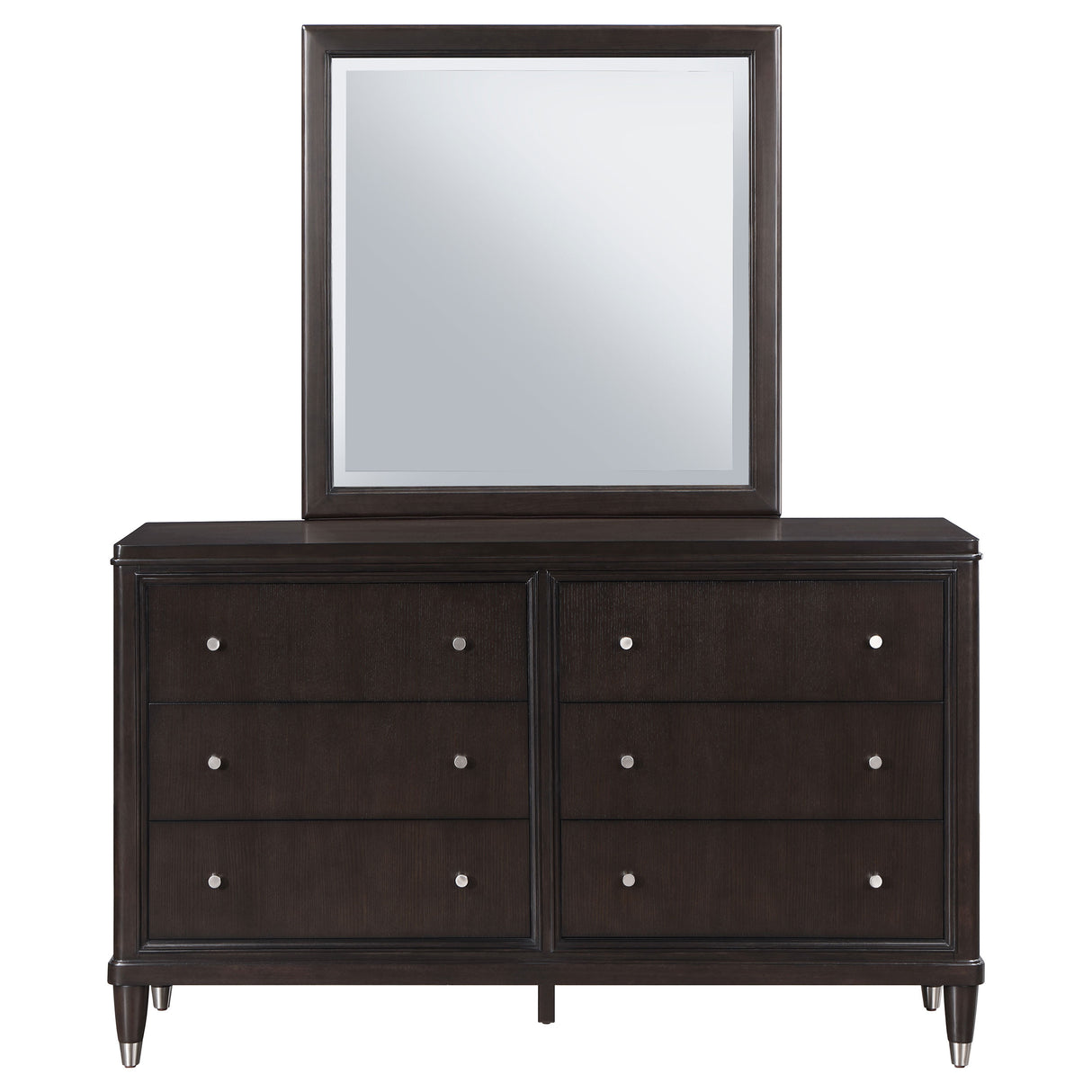 Emberlyn 6-Drawer Dresser with Mirror Brown