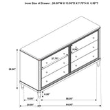 Emberlyn 6-Drawer Dresser in Brown