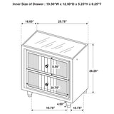 Ravenne 2-Drawer Black Velvet LED Nightstand with USB