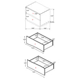 Winslow 2-Drawer Nightstand in Smokey Walnut
