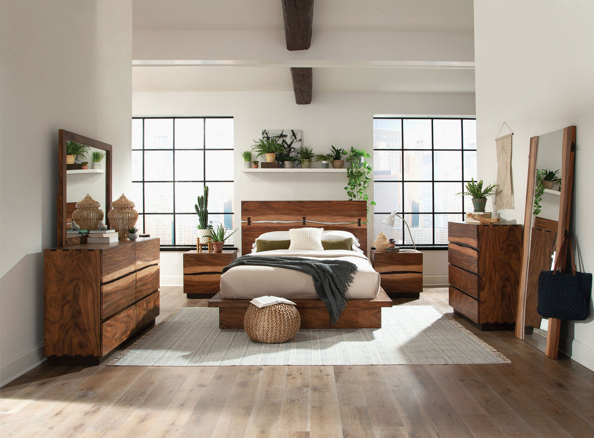 Winslow 2-Drawer Nightstand in Smokey Walnut