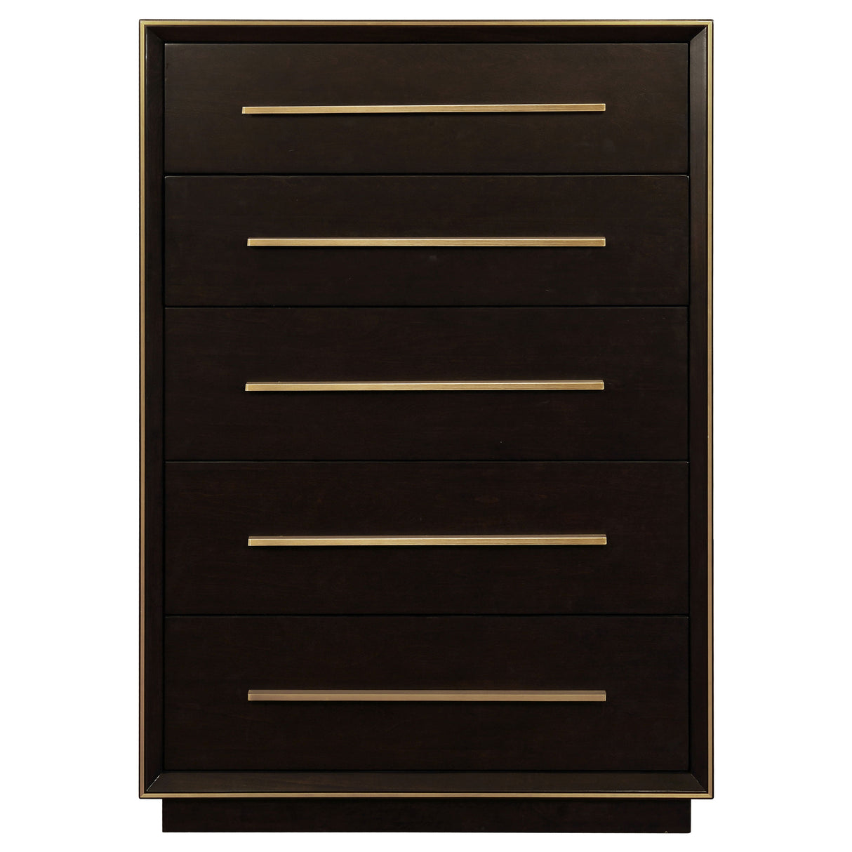 Durango 5-Drawer Bedroom Chest in Smoked Peppercorn