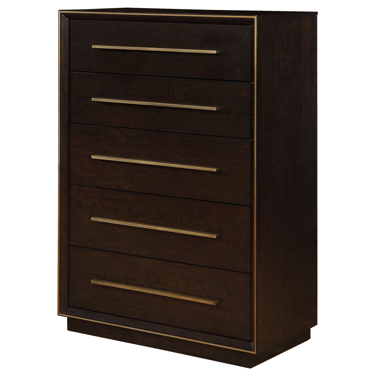 Durango 5-Drawer Bedroom Chest in Smoked Peppercorn