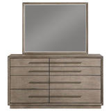 Durango 8-Drawer Dresser and Mirror - Taupe Oak