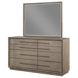 Durango 8-Drawer Dresser and Mirror - Taupe Oak