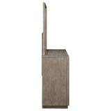 Durango 8-Drawer Dresser and Mirror - Taupe Oak