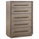 Durango 5-Drawer Bedroom Chest in Taupe Oak