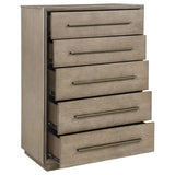 Durango 5-Drawer Bedroom Chest in Taupe Oak