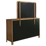 Maderia 8-Drawer Dresser and Mirror Walnut