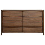 Maderia 8-Drawer Dresser Cabinet in Walnut