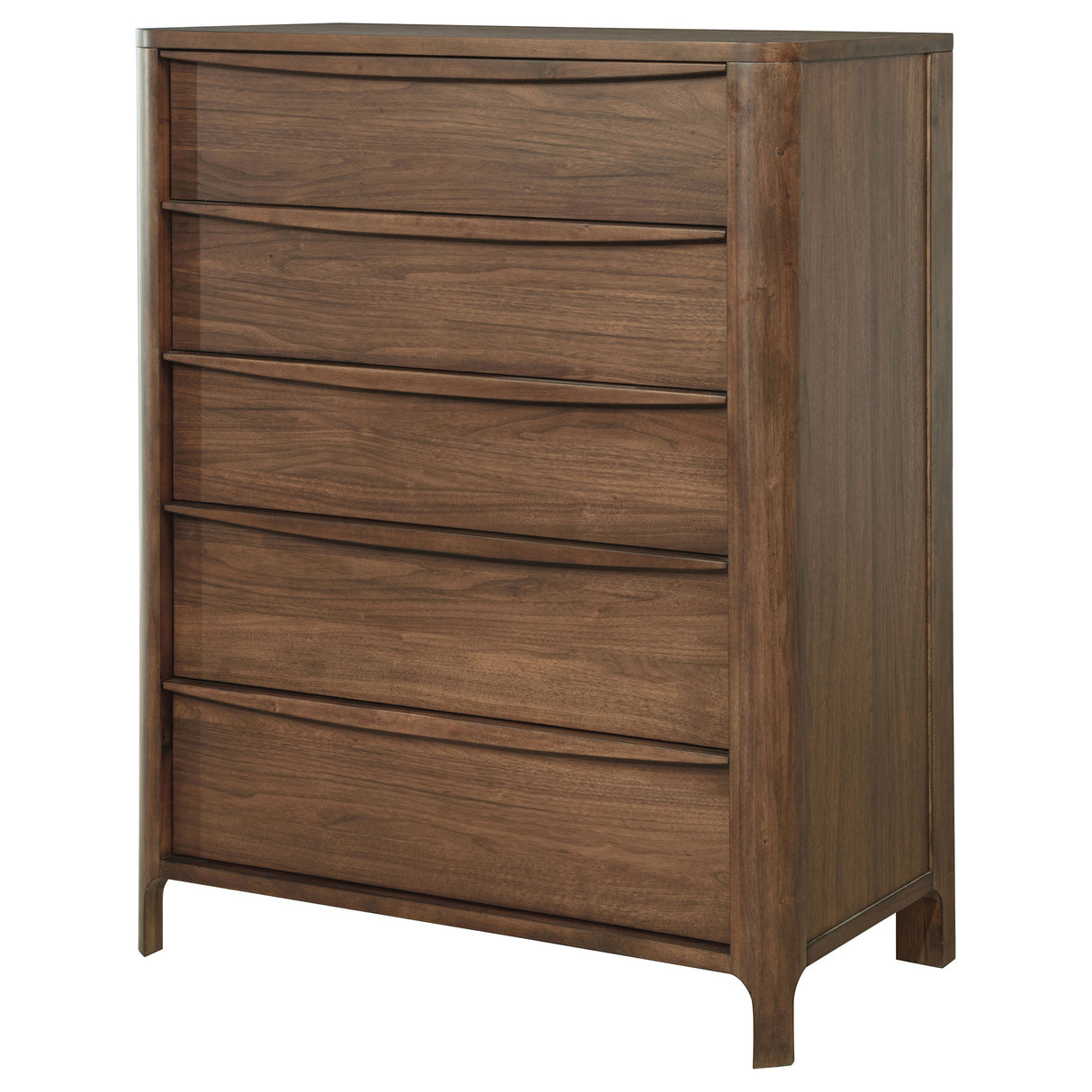 Maderia 5-Drawer Chest of Drawers Walnut