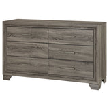 Wright 6-Drawer Dresser Cabinet in Brown Oak