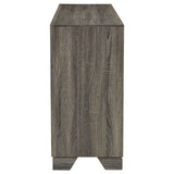 Wright 6-Drawer Dresser Cabinet in Brown Oak