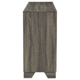 Wright 6-Drawer Dresser Cabinet in Brown Oak
