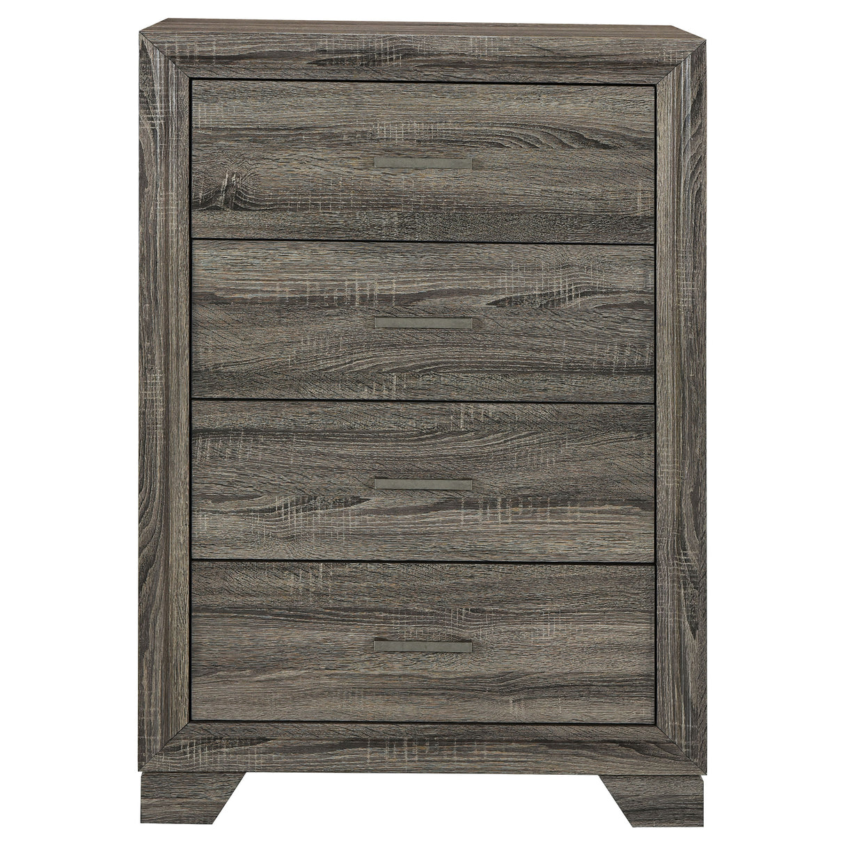 Wright 4-Drawer Chest of Drawers in Brown Oak