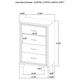 Wright 4-Drawer Chest of Drawers in Brown Oak