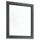 Melody Upholstered Dresser Mirror - Grey Velvet