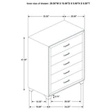 Melody 5-Drawer Bedroom Chest in Grey Velvet