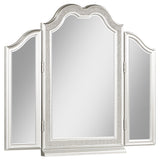 Evangeline Tri-Fold Vanity Mirror in Silver Oak