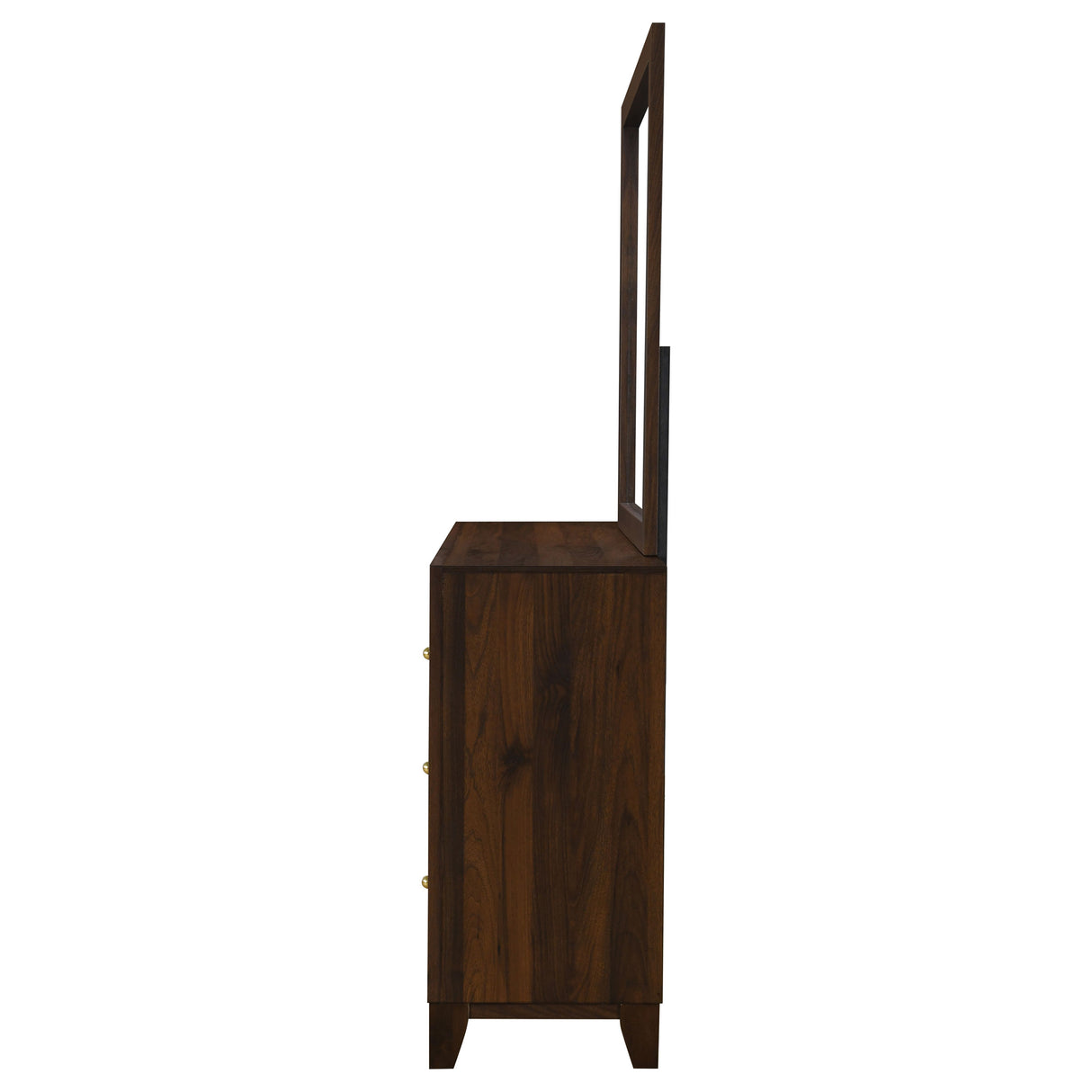 Welsley 6-Drawer Dresser and Mirror - Walnut