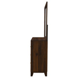 Welsley 6-Drawer Dresser and Mirror - Walnut