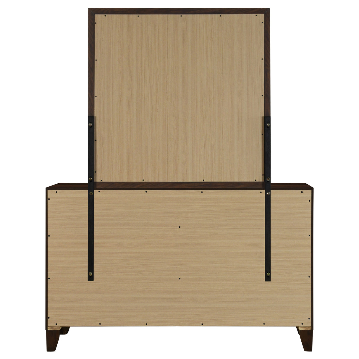 Welsley 6-Drawer Dresser and Mirror - Walnut