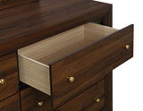 Welsley 6-Drawer Dresser and Mirror - Walnut