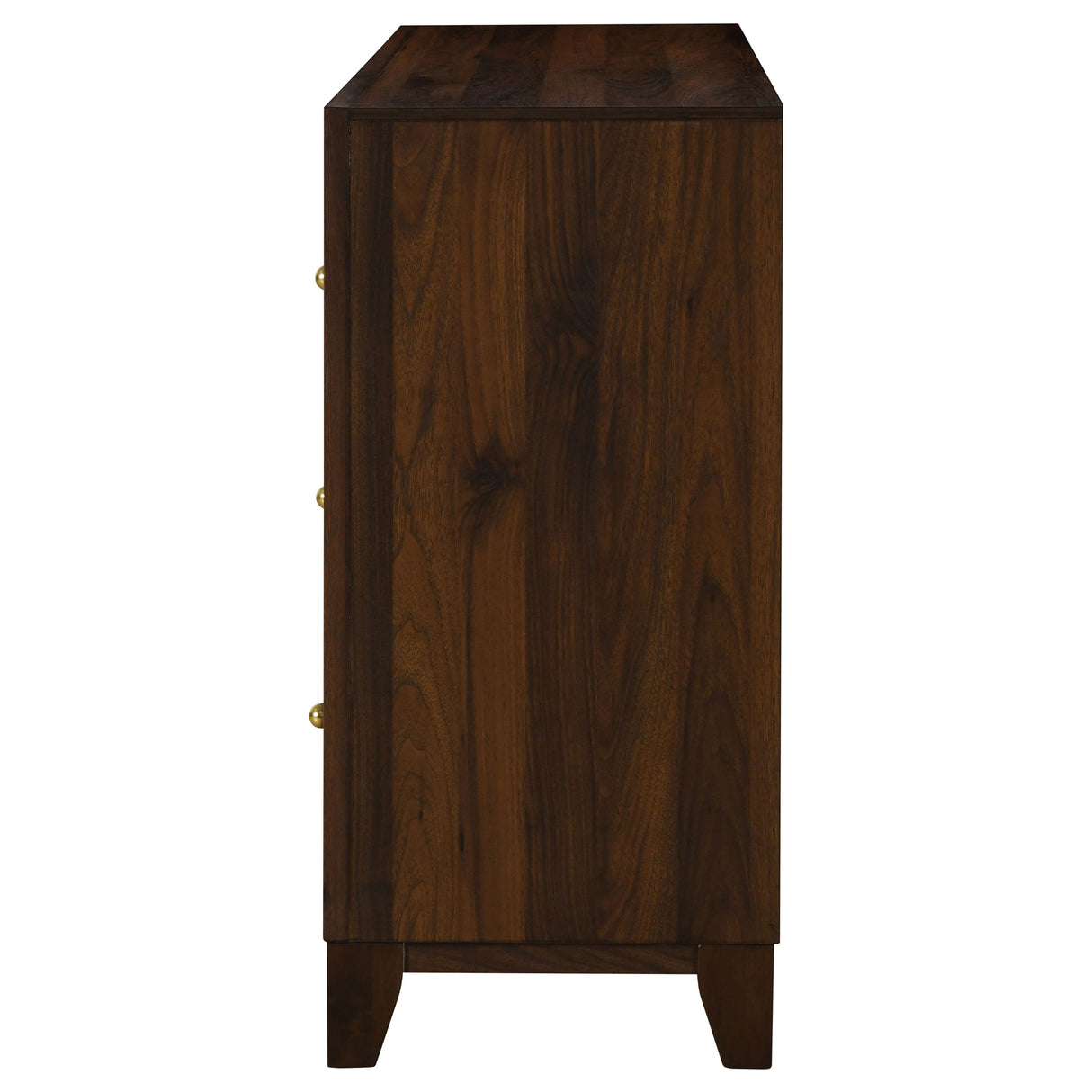 Welsley 6-Drawer Dresser Cabinet in Walnut