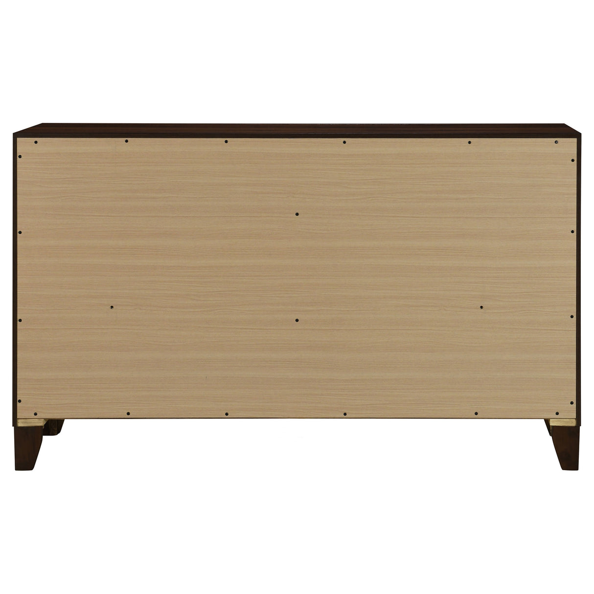 Welsley 6-Drawer Dresser Cabinet in Walnut