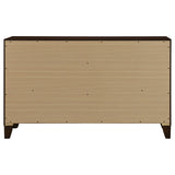 Welsley 6-Drawer Dresser Cabinet in Walnut