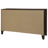 Welsley 6-Drawer Dresser Cabinet in Walnut