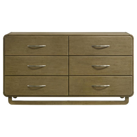 Amsbury 6-drawer Dresser Cabinet Nutmeg