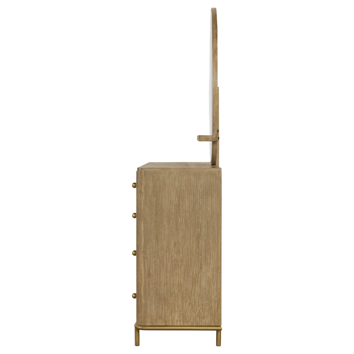 Arini 8-Drawer Dresser with Mirror, Sand Wash