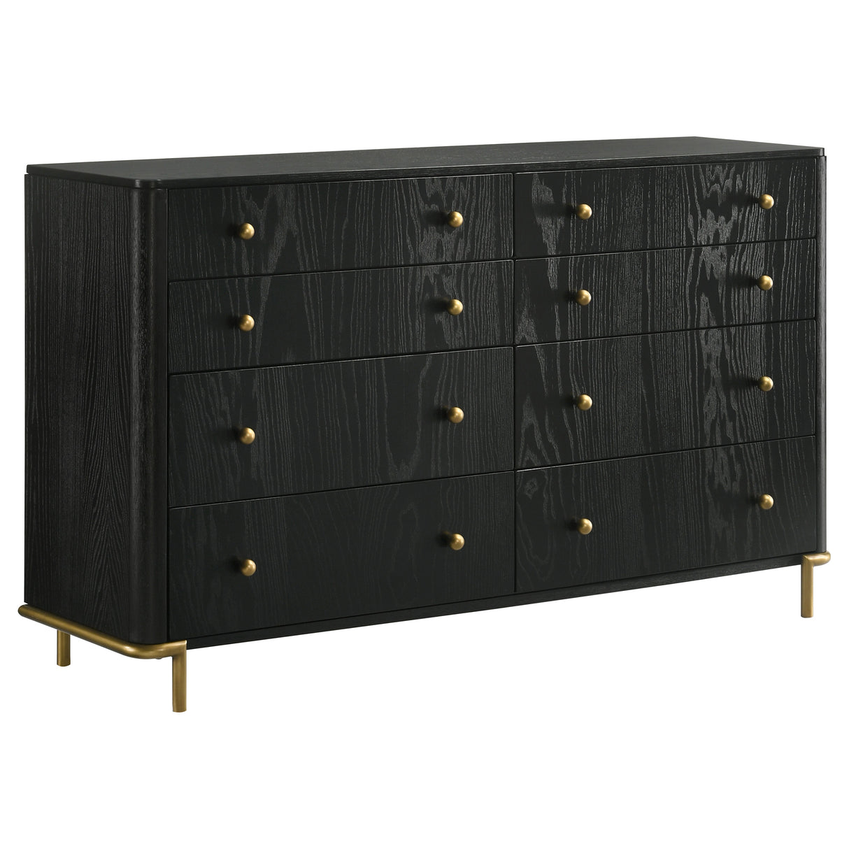 Arini 8-Drawer Dresser in Black