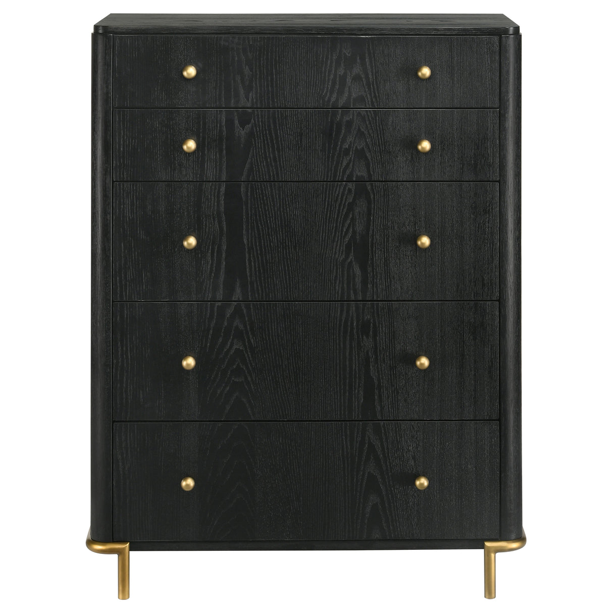 Arini 5-Drawer Bedroom Chest - Black