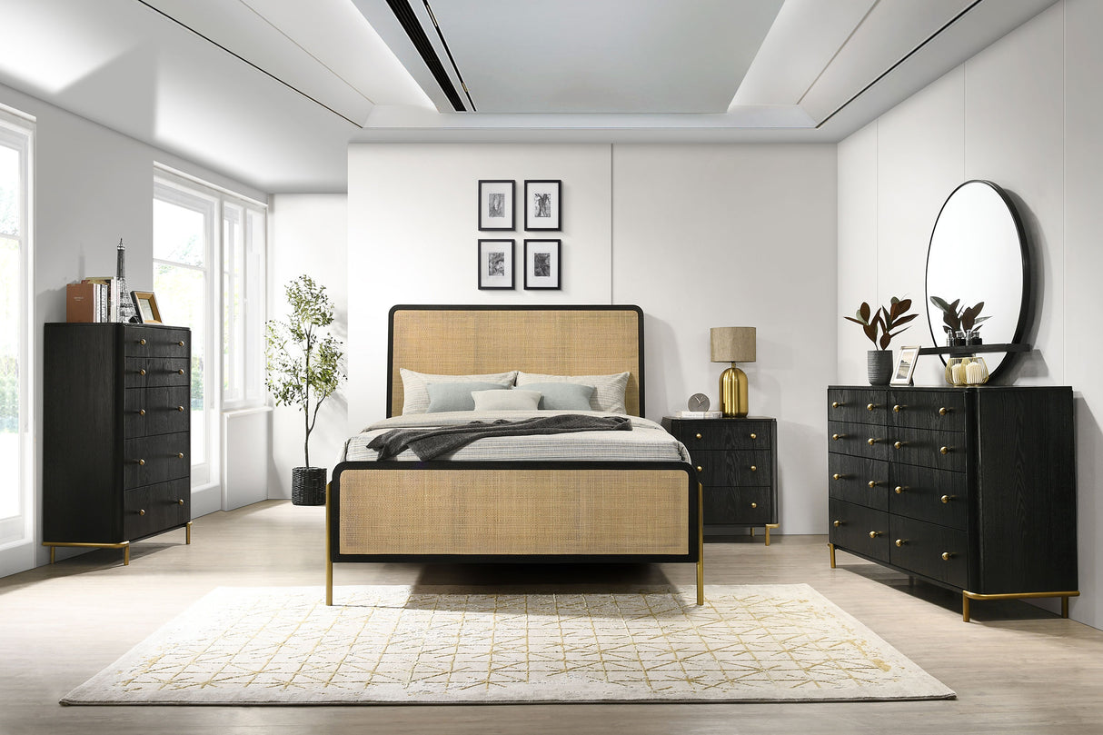 Arini 5-Drawer Bedroom Chest - Black