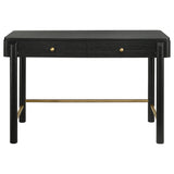 Arini 2-Piece Black Makeup Vanity Table and Mirror Set