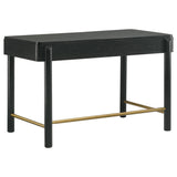 Arini 2-Piece Black Makeup Vanity Table and Mirror Set