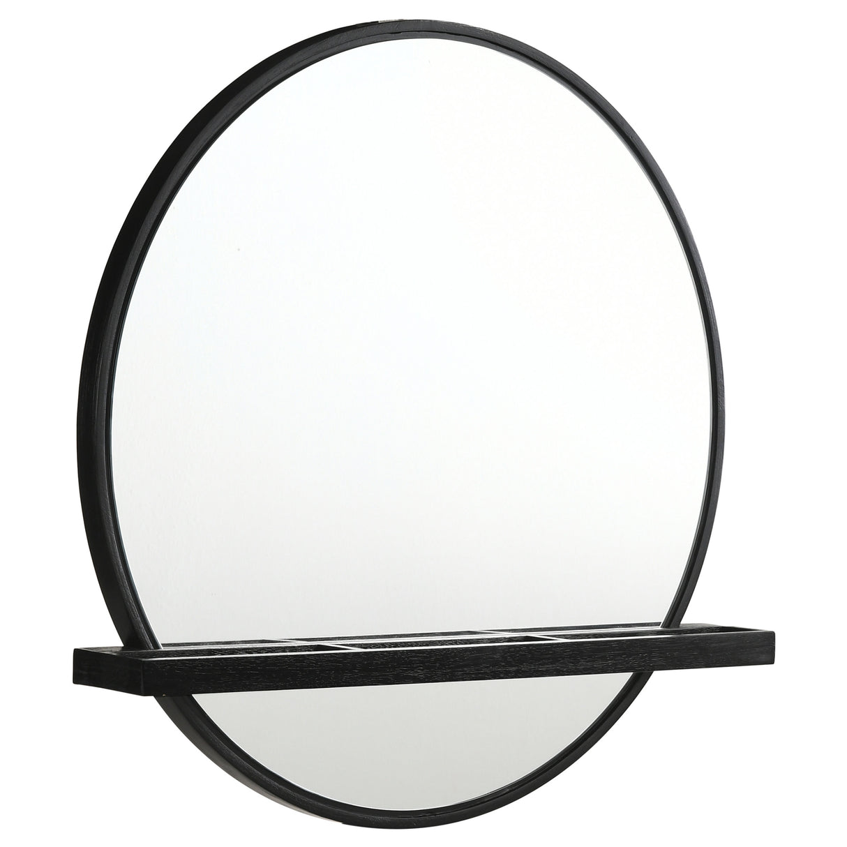 Arini 2-Piece Black Makeup Vanity Table and Mirror Set
