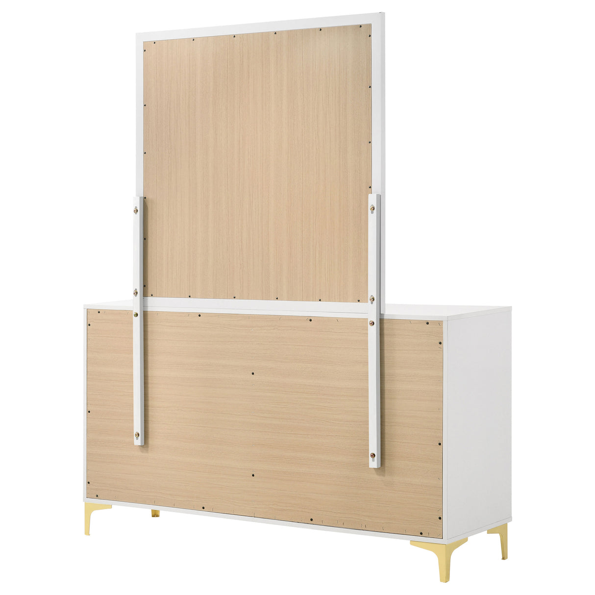 Kendall 6-Drawer Dresser with Mirror - White