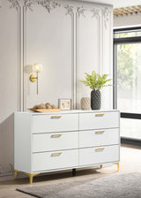 Kendall 6-Drawer Dresser in White