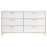 Kendall 6-Drawer Dresser in White