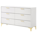 Kendall 6-Drawer Dresser in White