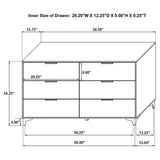 Kendall 6-Drawer Dresser in White