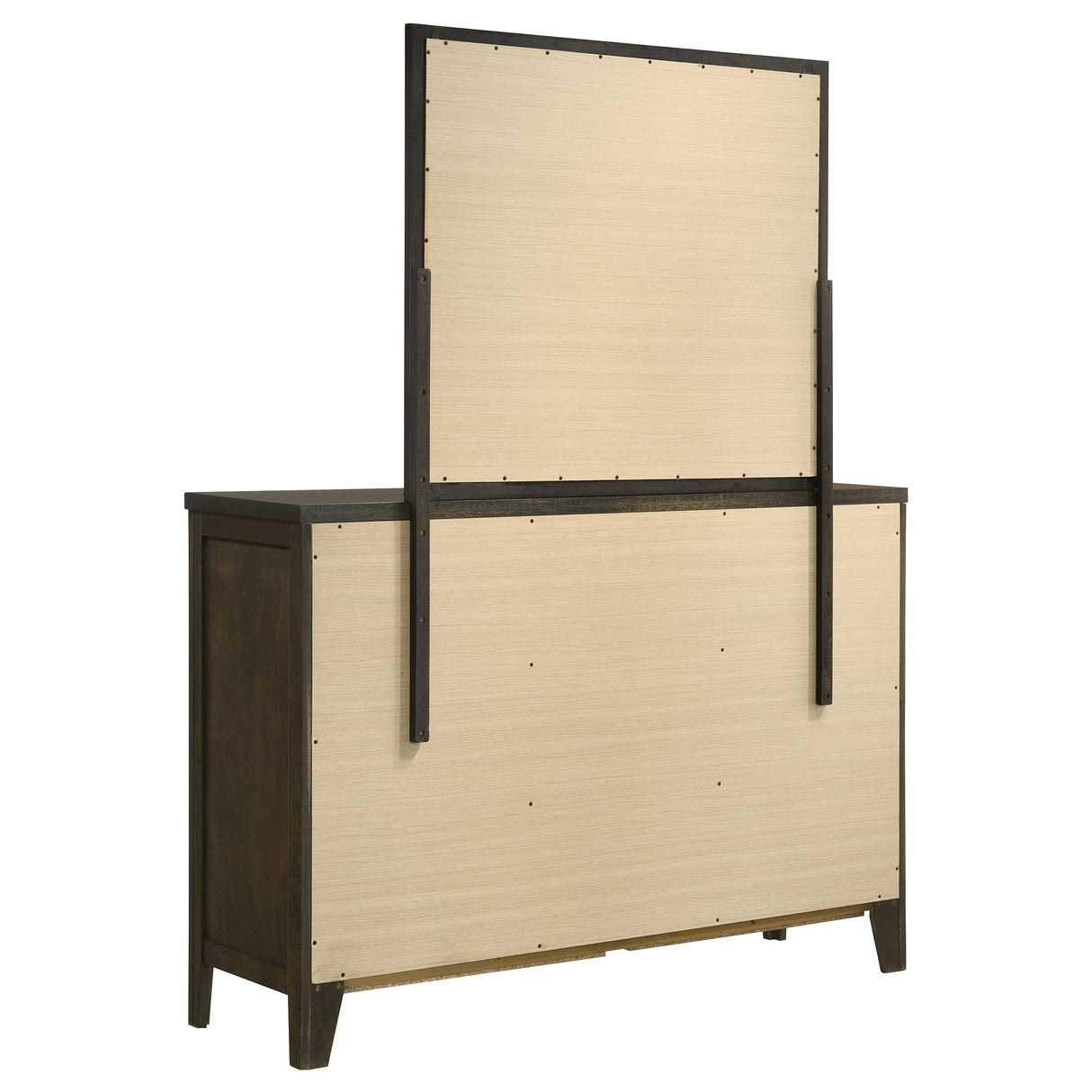 Wilkes 6-Drawer Dresser and Mirror Dark Cocoa