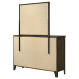 Wilkes 6-Drawer Dresser and Mirror Dark Cocoa