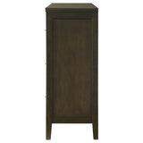 Wilkes 6-Drawer Dresser Cabinet, Dark Cocoa